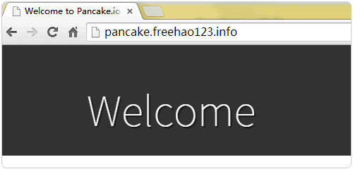 Pancake.io用自己的域名访问