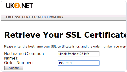COMODO PositiveSSL获取域名证书