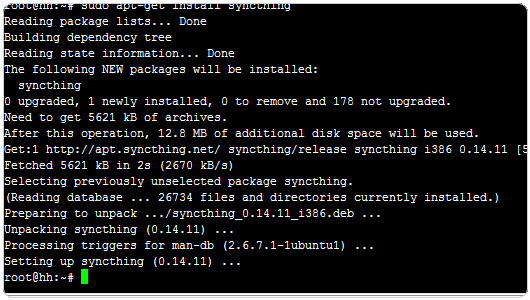 Syncthing安装