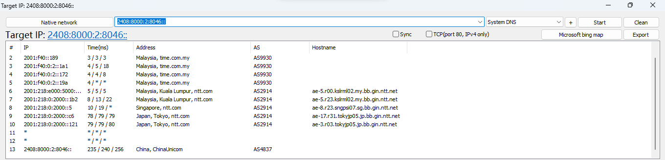 TIMEdotCom AS4837 路由